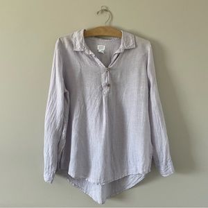 Sigrid Olsen | lilac linen tunic top